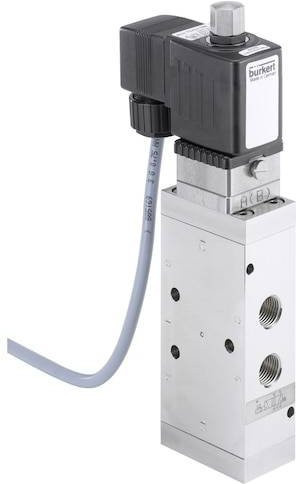 Bürkert Magnetventil 350470 BK-POTH 100KA-1-FA 24V G 1/4 Nennweite 9mm in Grau - Bild 1
