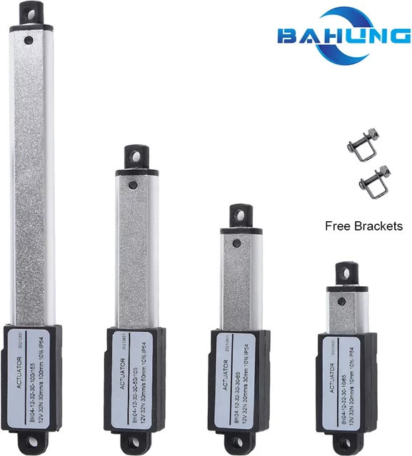Mikro-Linearantrieb DC-Motor mit anpassbarer Hublänge und 180N Kraft für 6V 12V 24V DC - Bild 1