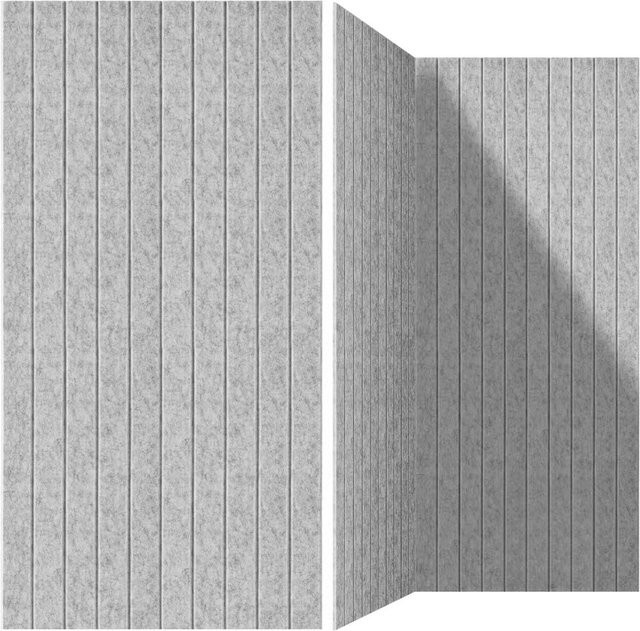 Schallabsorbierende Wandtafel aus Polyesterfaserfilz von Libertas, selbstklebend zur Wandmontage - Bild 1