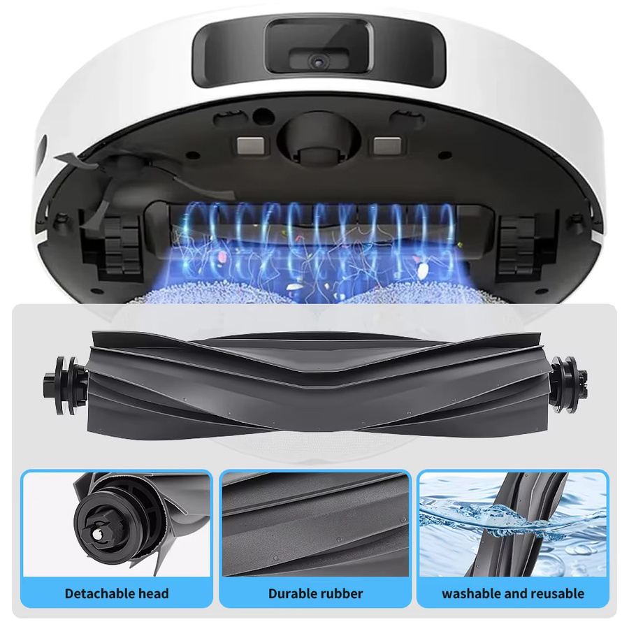 Dreame und Xiaomi kompatible Hauptbürste in Schwarz für Roboterstaubsauger L40 Ultra, X40 Ultra, L10s, L20, L30 Ultra, S10, X10, X20, X30 Ultra sowie Xiaomi X20 Max, S20+ und X20+ - Bild 4