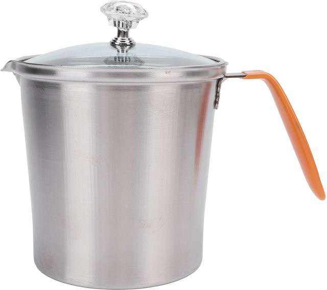 Milchaufschäumkännchen CosyHome aus Edelstahl mit Deckel und Skala, Weiß, 700 ml - Bild 1