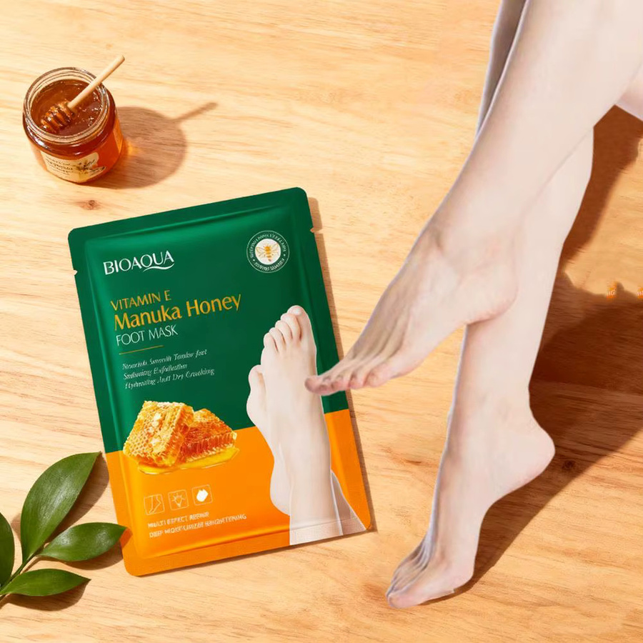 BIOAOUA Vitamin-E-Fußmaske mit Manuka-Honig, Unisex - Bild 5