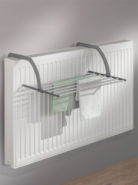 Heine Home Wäschetrockner klappbar in Grau und Silber aus Aluminium und Kunststoff - Bild 1