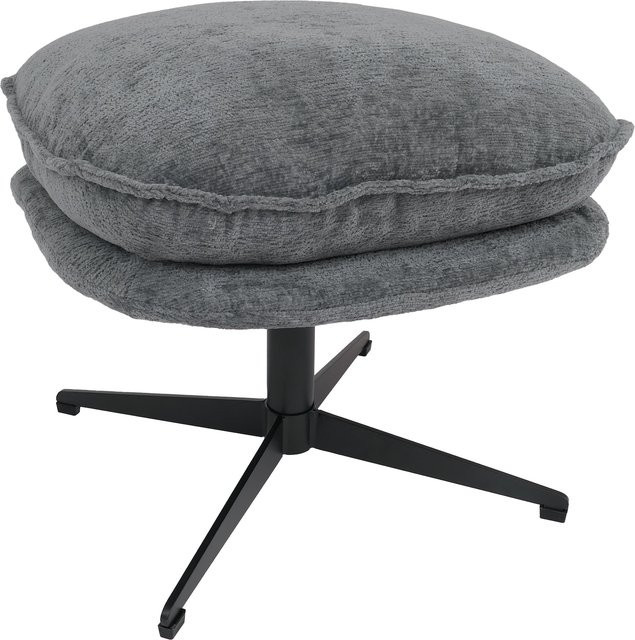 MCW Polsterhocker P32 als Sitzhocker und Fußablage aus Chenille in Grau - Bild 1
