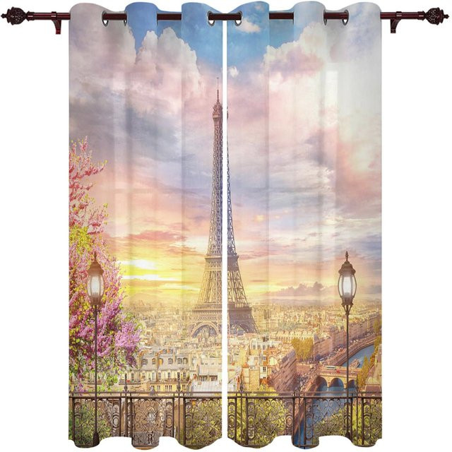 A Family Of Home Textiles Outdoor-Vorhang für Garten und Balkon, halbtransparent, mehrfarbig, Breite: 150 cm, Höhe: 166 cm - Bild 1