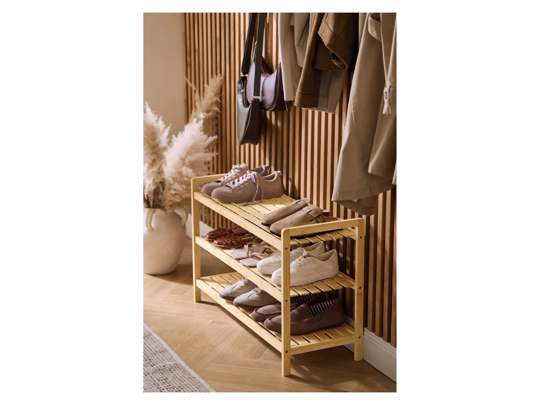 LIVARNO Schuhregal aus Bambus in Beige - Bild 3