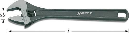 Hazet Rollgabelschlüssel 279-10 mit Einstellskala, max. 33 mm, Länge: 256 mm, Farbe: Grau - Bild 1