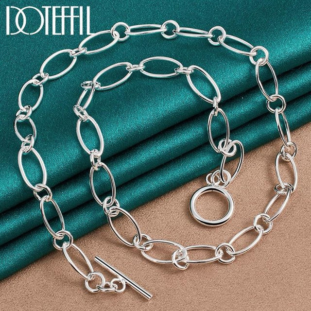 Wucifang Jewelry Halskette 925 Silber, 45 cm, Damen - Bild 1
