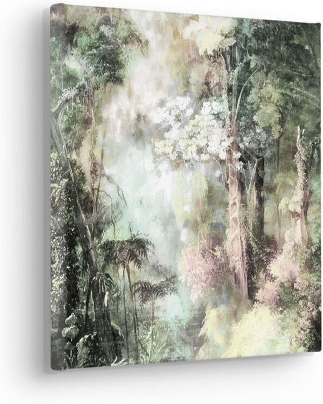 Komar Canvasbild Lost Without Trace – Mehrfarbige Vintage Landschaft auf Leinwand, B/B/B: 30 x 30 x 30 cm - Bild 1