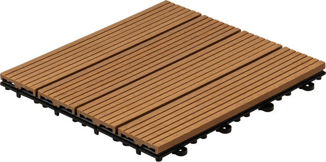 HOME DELUXE WPC Holzfliesen in Teak, 1 m² - Bild 1