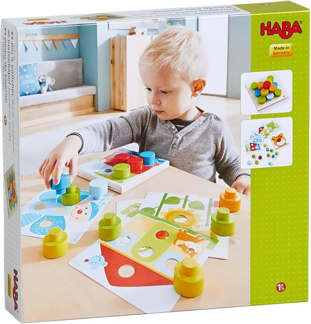 HABA Steckspiel Kunterbunte Welt, Holz, Bunt / Mehrfarbig - Bild 1