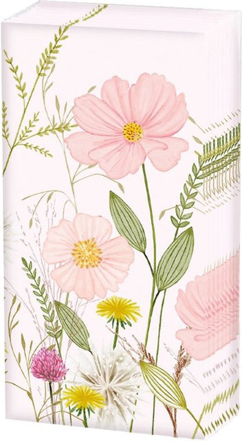 Papiertaschentücher Pastel flowers mit Blumenmotiven in Pink und Pastelltönen - Bild 1