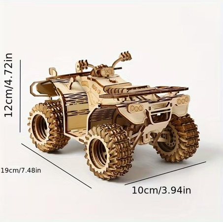 Fashnics Strandauto, 3D Holzpuzzle, ab 14 Jahren