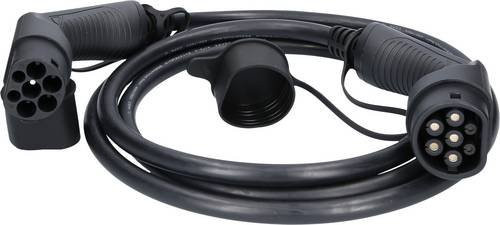 KS Tools efuturo eMobility Ladekabel Typ 2 auf Typ 2, 3 Phasen, bis zu 22 kW, 32 A, 400 V, Mode 3, Schwarz, Länge: 3 m - Bild 1