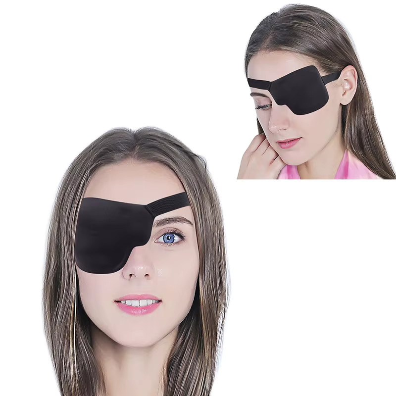 KuZHEN Augenklappe, Schwarz, 3D-Schaumstoff, verstellbar - Bild 2