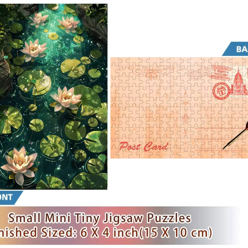 MaxRenard Grüner Lotus Puzzle, 150-teiliges Set, Familienspiel - Bild 3