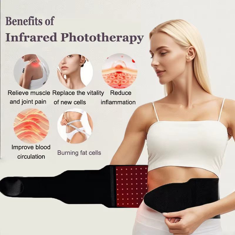 vilnason Rot- & Infrarot-Lichttherapiegürtel, Schwarz, Unisex - Bild 2