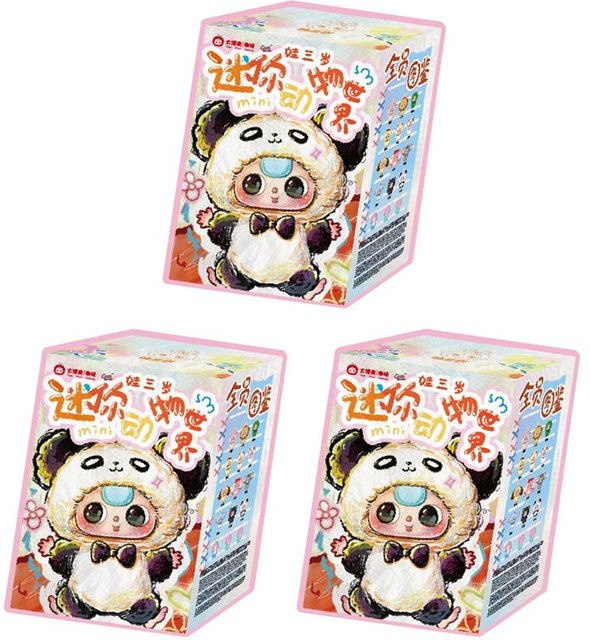 Yiran toy 1 Mini-Tierwelt Vinyl-Plüsch Blind Box Stofftier Schlüsselanhänger - Bild 1