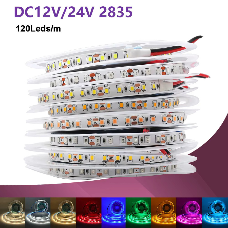 HAGAHA LED-Streifen RGB 13 Farben mit 120 LEDs/m, 2835 Chip, 8 mm PCB, flexibles Klebeband für deine Heimbeleuchtung - Bild 4