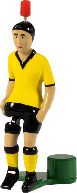 TIPP-KICK Fußball Top-Kicker gelb schwarz Metall Zink - Bild 1