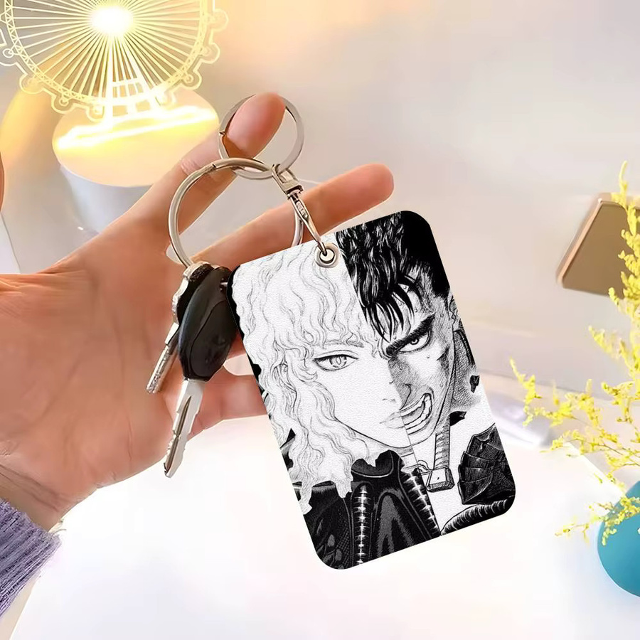 Schlüsselanhänger Anime B-Berserk Guts And Griffith, Leder - Bild 5