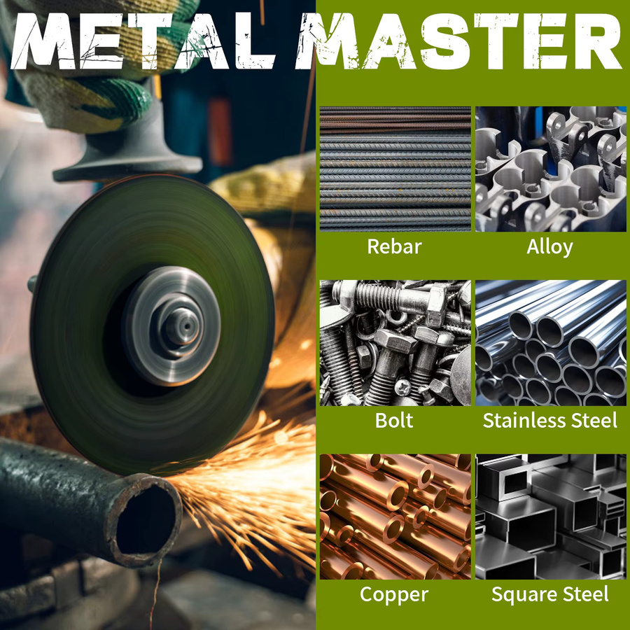 NunDunco Metall-Trennscheibe Schwarz, Durchmesser: 23 cm, für Schneidemaschinen und Winkelschleifer zum Schneiden von Metall, Eisen und Kunststoff - Bild 4