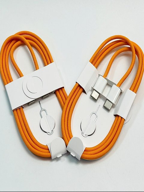 ILEPO USB-C Kabel 60 W in Orange für schnelles Laden und Datenübertragung für iPhone, Samsung, Huawei und Xiaomi - Bild 1