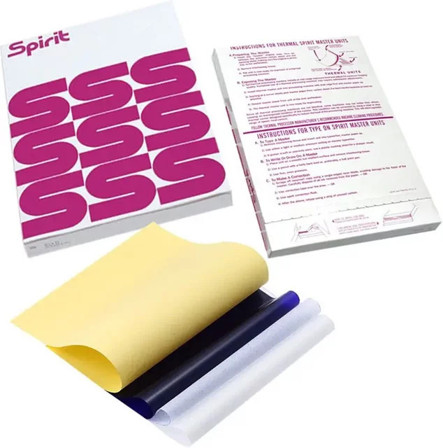 100 Blatt Transfer-Schablonenpapier für Tattoos im A4-Format, 4-lagiges Kopierpapier - Bild 1