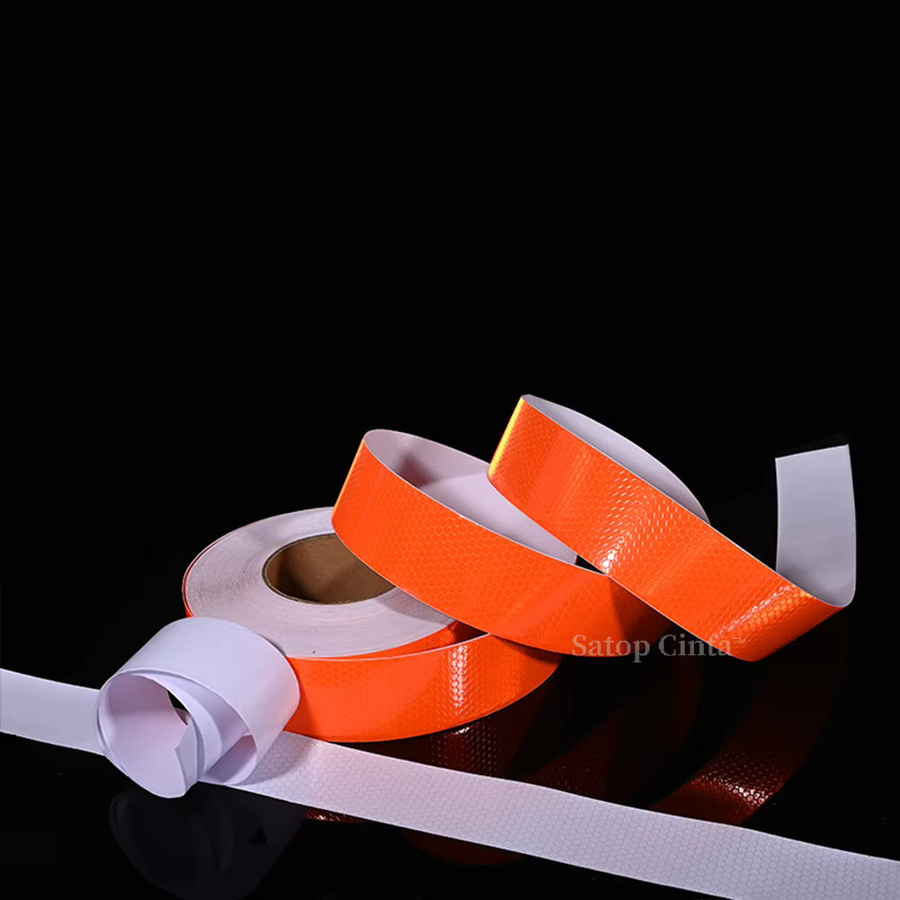 Satop Cinta Reflektierendes Warnband Orange, Wasserdicht und Selbstklebend, Breite: 5,08 cm, Länge: 3,05 m - Bild 2