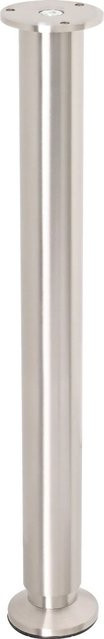 Wagner Möbelfuß Classic in Edelstahl-Optik, Durchmesser: 3,8 cm, Höhe: 40 cm - 41,8 cm, Farbe: Silber - Bild 1