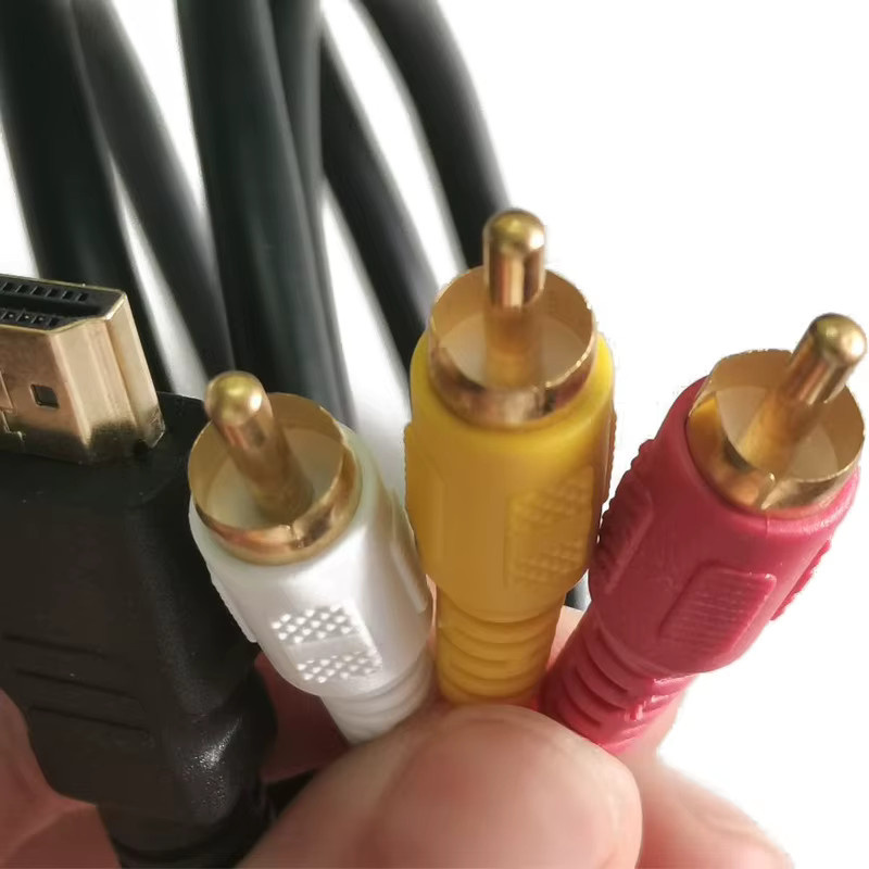 HUALIWEN HDMI auf 3RCA AV Audiovideo-Kabel in Rot, Weiß und Gelb - Bild 2