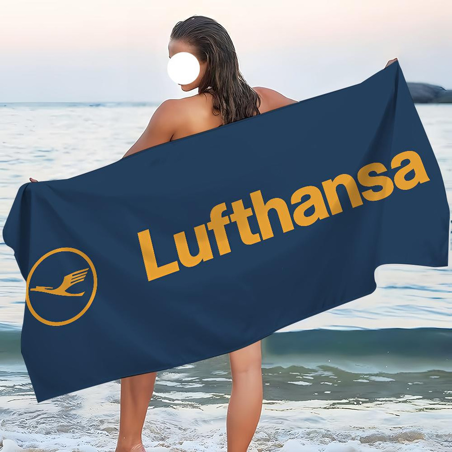 Schnelltrocknendes Strandhandtuch von Shanika Chen in Blau, B: 30 cm, H: 60 cm - Bild 5