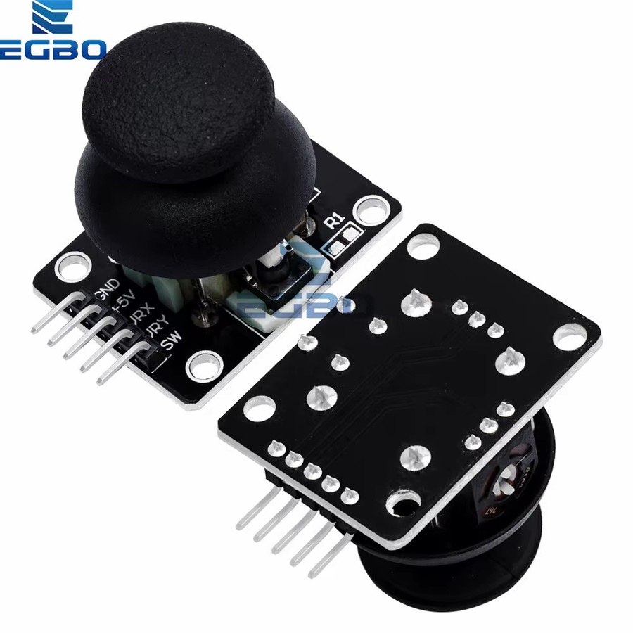 EGBO KY-023 Zweiachsiges XY-Joystick-Modul mit Analogausgang, PS2-Game-Controller-Sensor in Schwarz - Bild 3