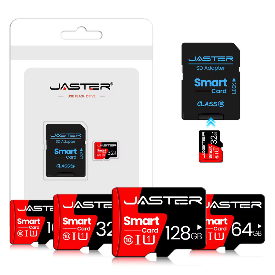 10er Set JASTER Micro SD Speicherkarte Klasse 10 High Speed für Telefon und PC - Bild 3