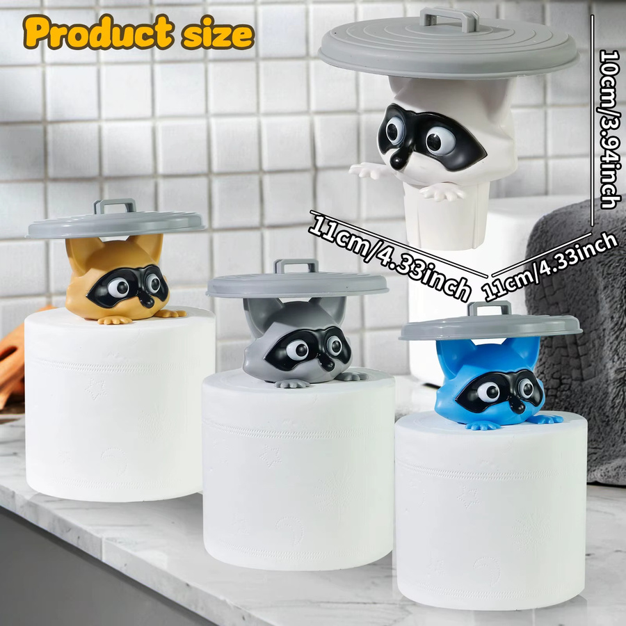 Shaun The Sheep Toilettenpapierhalter mit Mülleimer und Deckelabdeckung aus Kunststoff - Bild 3
