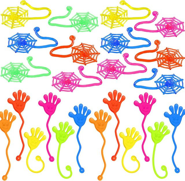 Klebrige Hände & Spinnennetz-Spielzeug, 10-30 Stück, Dehnbares Stressabbau-Fidget-Spielzeug - Bild 1