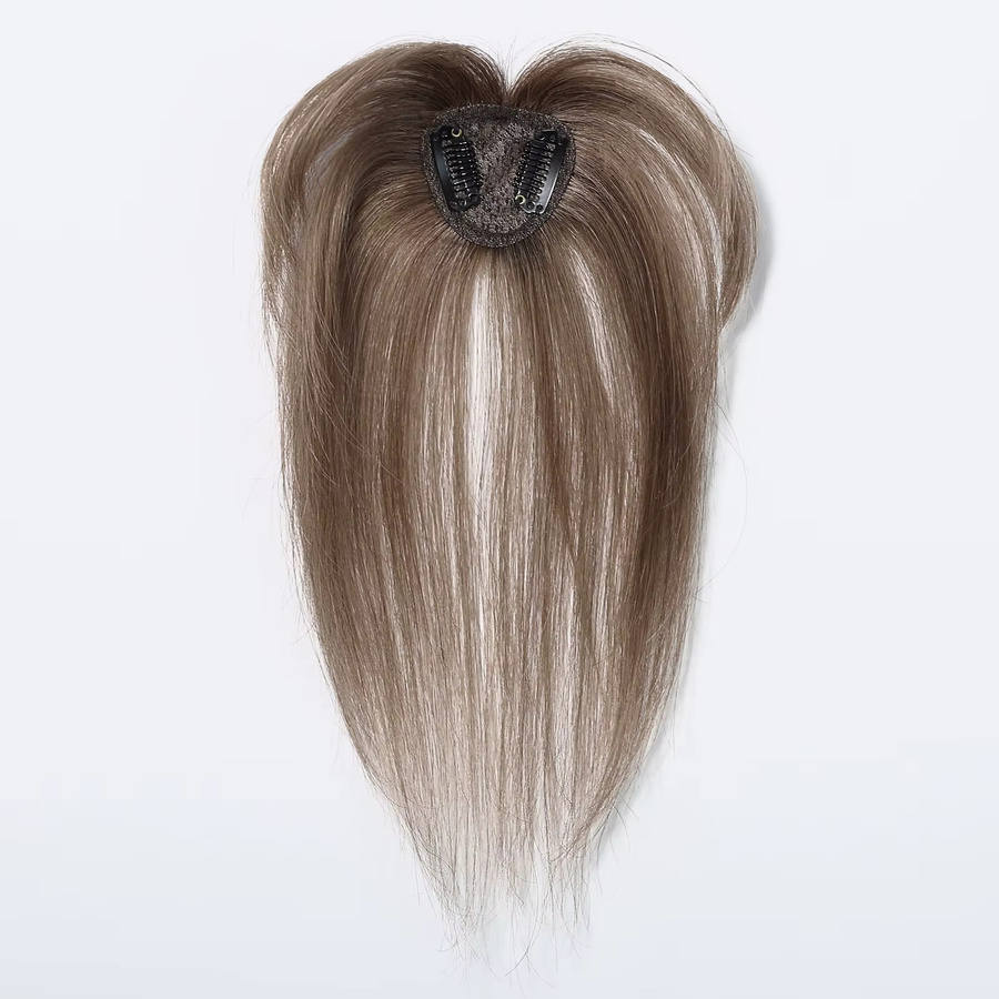 HAIRCUBE Echthaar-Topper, braun Ombre, 3D-Wispy-Pony, Damen - Bild 2