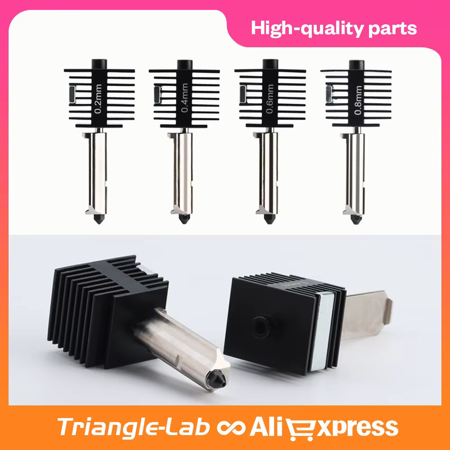 Trianglelab Gehärteter Stahl Hotend Düsensockel für Bambu Lab A1 Mini mit AMS und BMCU 370C in Schwarz - Bild 3