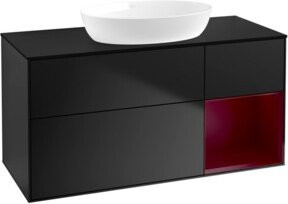 V&B Waschtischunterschrank Finion in Blau mit Regal, Breite: 120 cm, Tiefe: 50,1 cm, Höhe: 50,1 cm - Bild 1