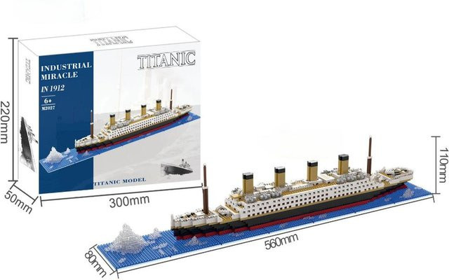 Linyi toy Titanic Schiff Bausatz ab 14 Jahren - Bild 1