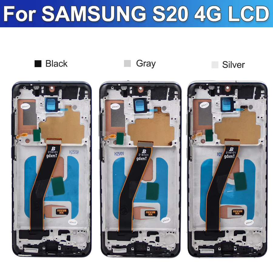 Samsung S20 Ersatz Display mit Rahmen inklusive 4G LCD Touchscreen Digitizer in Schwarz für G980 G980F G980F/DS - Bild 2
