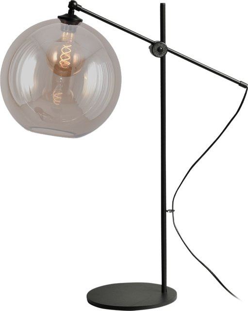 Masterlight Bella 2 Tischleuchte aus Glas und Metall in Gold/Messing mit transparentem Glaskörper und höhenverstellbarem Design - Bild 1