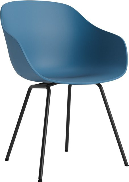 HAY About A Chair AAC 226 mit Armlehnen in Blau und Stahlgestell in mattem Finish im organischen Design - Bild 1