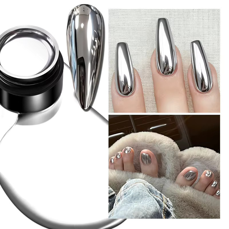 AWStorG Nagellack, Silver Metallic, 5 ml - Bild 2
