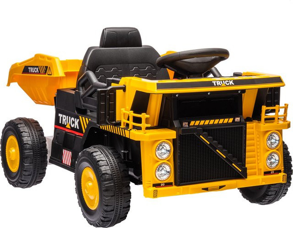 AIYAPLAY Elektrischer Traktor Kinder-Elektroauto mit Schaufel Gelb 3-5 Jahre