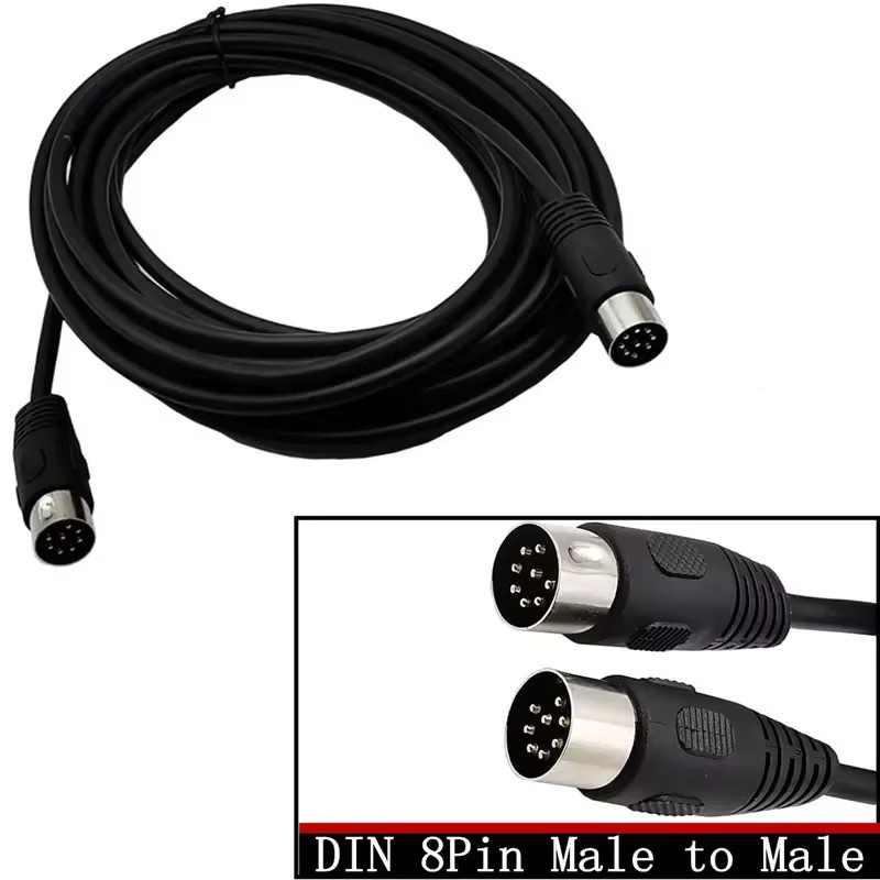 BSN 8-poliges DIN-Audio-Kabel in Schwarz - Bild 2