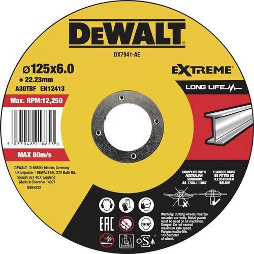 DeWalt Schruppscheibe für Metall, Gelb, Durchmesser: 125 mm - Bild 1