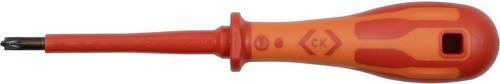 C.K VDE Plus/minus-Schraubendreher SL/PZ 1 in Orange mit einer Klingenlänge von 80 mm - Bild 1