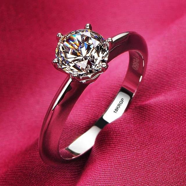 Ring 925 Silber, Weiß, Zirkonia, Diamant, Damen - Bild 1