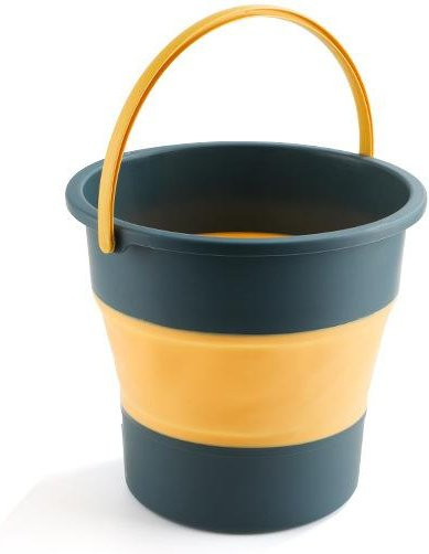 Multifunktionaler faltbarer Silikoneimer von Yiran Furniture, 5 l, tragbar und verdickt, für Camping, Angeln oder Autowaschen - Bild 1